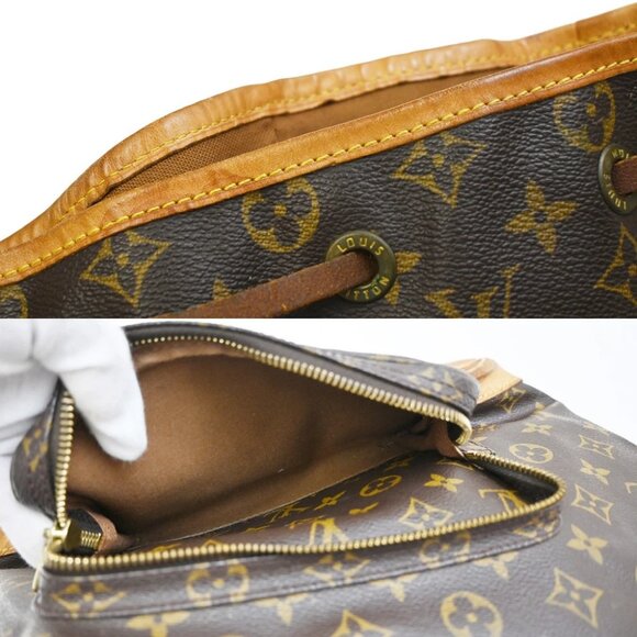 LOUIS VUITTON Montsouris GM Backpack Bag Monogram Leather Brown - Picture 12 of 14